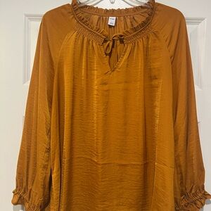 Old Navy Women's Amber Gold Blouse